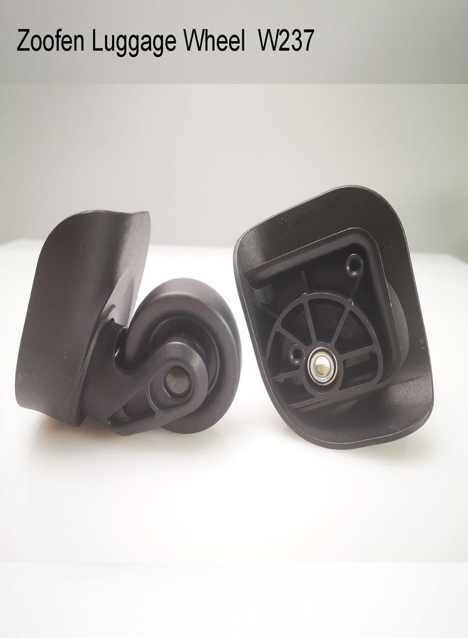 Zoofen Luggage Wheels Replacement Black Suitcase Wheels Replacement Suitcase Caster Wheels with 2 Screw Holes(Z-237) - Image 3
